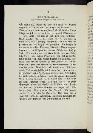 44, Das Erwachen