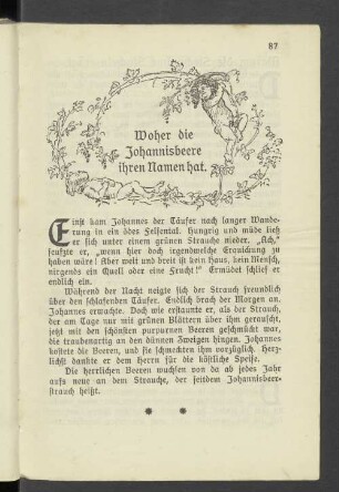 Woher die Johannisbeere ihren Namen hat.