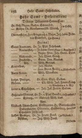 Hohe Samt-Hospitalien.
