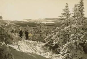 Osterzgebirge. Blick vom Kahleberg (895 m) zum Stürmer (869 m)