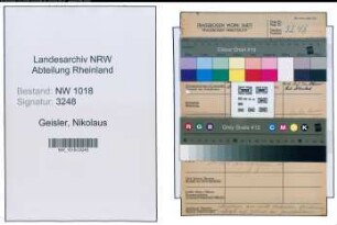 Entnazifizierung Nikolaus Geisler , geb. 00.00.0000 ()