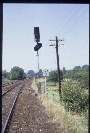 Einfahrsignal A Bf. Leingarten aus Ri. TH