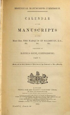 Report. 14. 1894 Appendix part 5