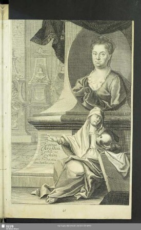 Regina Christin. gebohrne Köchin. Nat. d. 8. Oct. 1652. Den. D. 26. Jul. 1714