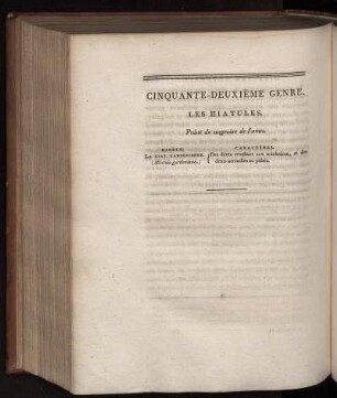 CINQUANTE-DEUXIÉME GENRE
