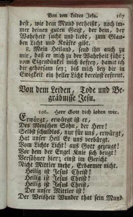 Von dem Leiden, Tode und Begräbnisse Jesu.