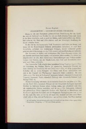 Erstes Kapitel Allgemeines - geschichtlicher Überblick