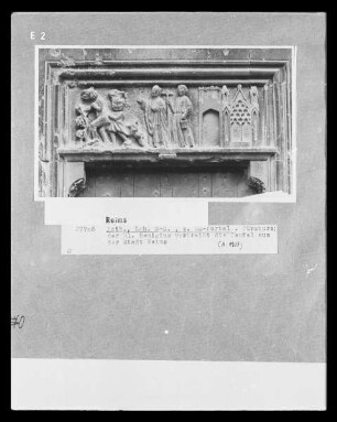 Der heilige Remigius vertreibt die Dämonen aus der Stadt Reims
