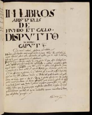 187r-252r, In libros de mundo et caelo Aristotelis