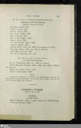 Lössnitz i. Erzgeb. (Ephorie Schneeberg)