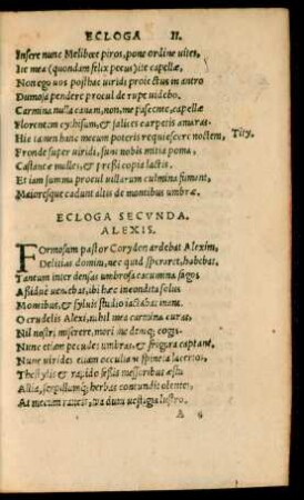 Ecloga Secunda. Alexis.