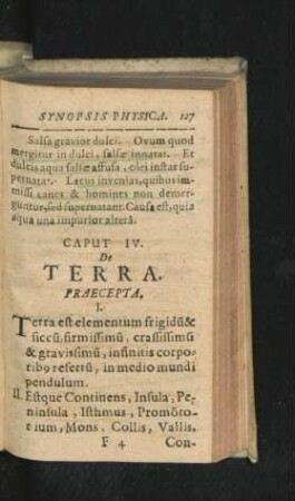 Caput IV. De Terra.