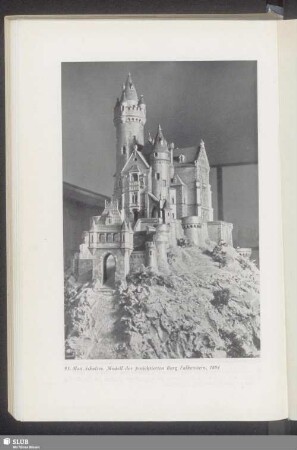 93. Max Schultze. Modell der projektierten Burg Falkenstein, 1884