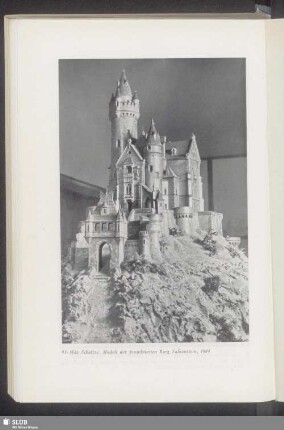93. Max Schultze. Modell der projektierten Burg Falkenstein, 1884
