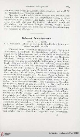 Tiefdruck-Schnellpressen