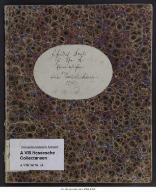 Friedrich Karl von Schwarzburg-Rudolstadt: Privatnachrichten von seinem Naturalienkabinett