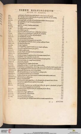 Index responsorvm hvivs II. partis