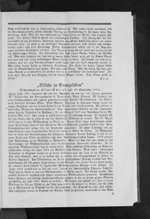 "Etliche zu Evangelisten"
