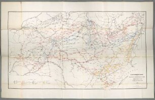 Marsch-Routen Karte für die Armee-Corps resp. Infanterie- u. Cavallerie-Divisionen der Deutschen Armeen im Kriege gegen Frankreich 1870/71