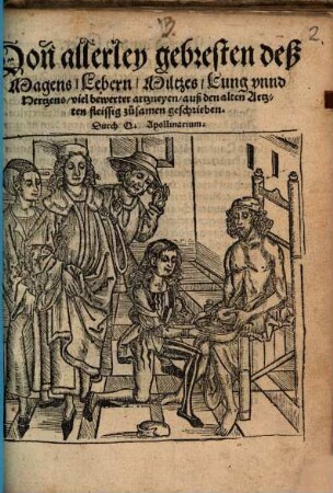 Von allerley gebresten deß Magens, Lebern, Miltzes, Lung vnnd Hertzens, viel bewerter artzneyen : auß den alten Artzten fleissig zusamen geschrieben