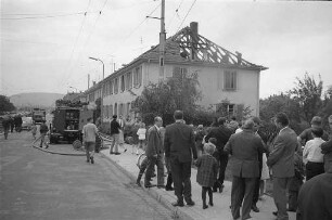 Brand im Dachstuhl des Hauses Rastatter Straße 88.