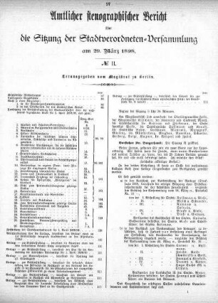 No 11, 29. März 1898