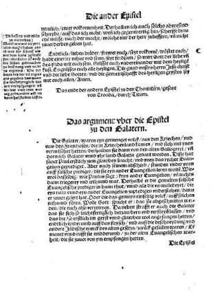 [Die Epistel Pauli zu den Galatern]