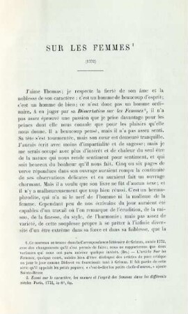 Sur les femmes