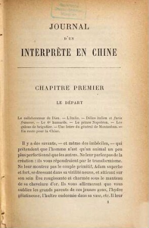 Journal d'un interprète en Chine : Par le Comte [Maurice] d'Hérisson