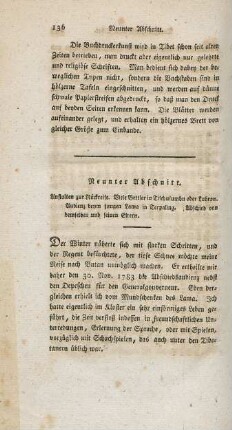Neunter Abschnitt. Anstalten zur Rückreise. ...