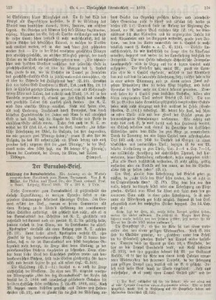 123-126 Der Barnabas-Brief