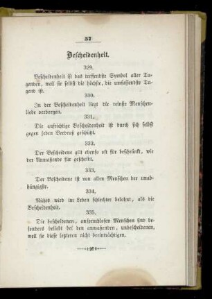 Bescheidenheit