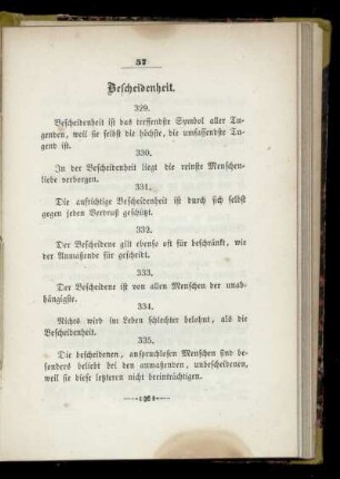 Bescheidenheit