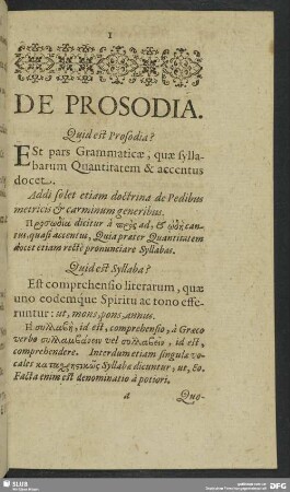 De Prosodia