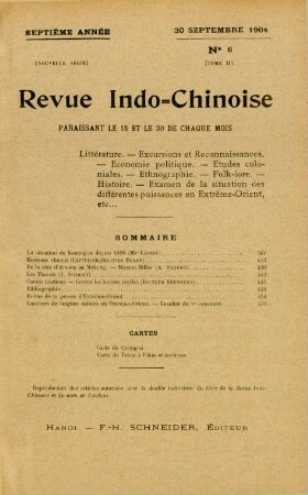 30 Septembre 1904. No. 6
