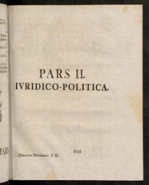 393-672, Pars II. Iuridico-Politica