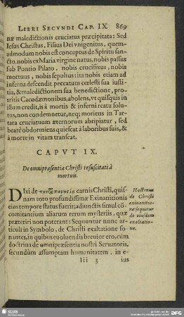Caput IX. De omnipraesentia Christi resuscitati à mortuis