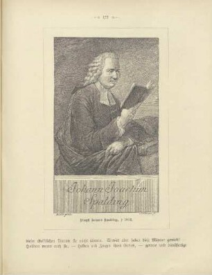 Propst Johann Spalding, † 1804