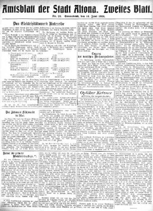 Nummer 24. Zweites Blatt. : Sonnabend, den 14. Juni 1924