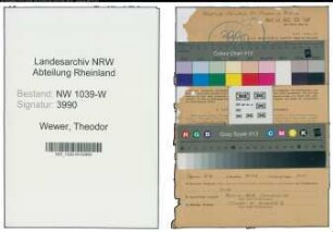 Entnazifizierung Theodor Wewer , geb. 16.01.1909 (Lehrer)