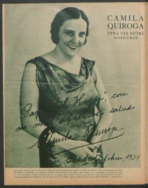 Camila Quiroga [Fotografía] : Otra vez entre nosotros