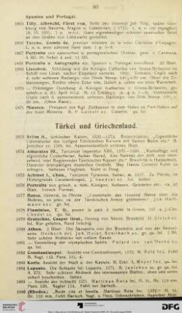 Türkei und Griechenland (Nr. 1873-1886)