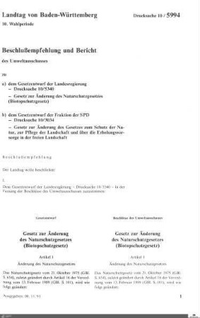 Naturschutzgesetz
