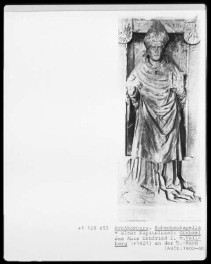 Grabmal des Abtes Ernfried I. von Vellberg (+1421)