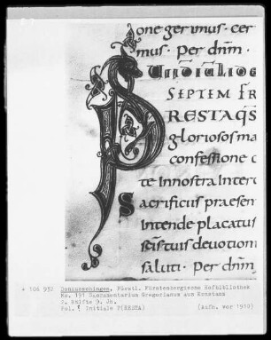 Hs.191 & Sacramentarium Gregorianum