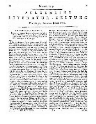 Astronomisches Jahrbuch nebst einer Sammlung der neuesten in die astronomischen Wissenschaften einschlagenden Abhandlungen, Beobachtungen und Nachrichten. Für das Jahr 1788. Hrsg. von J. E. Bode. Berlin: Verf.; Berlin: Lange 1785