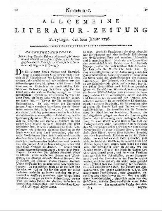 Astronomisches Jahrbuch nebst einer Sammlung der neuesten in die astronomischen Wissenschaften einschlagenden Abhandlungen, Beobachtungen und Nachrichten. Für das Jahr 1788. Hrsg. von J. E. Bode. Berlin: Verf.; Berlin: Lange 1785