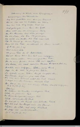 Verbesserungen der "Lieder eines Gefangenen"