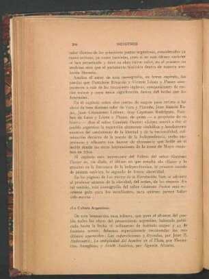 "La Cultura Argentina"