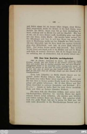 115. Aus dem Jenseits zurückgekehrt.